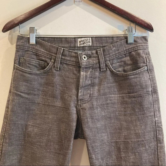 NAKED & FAMOUS Sz 29 Weird Guy Frankenstein 2 Button Fly Jeans - Picture 2 of 11